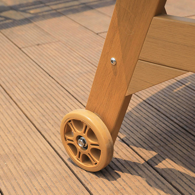 Chaise longue d'extérieur avec dossier réglable Chaise longue d'extérieur en bois