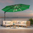 Parasol excentré en porte-à-faux 11 pi avec base Kandee
