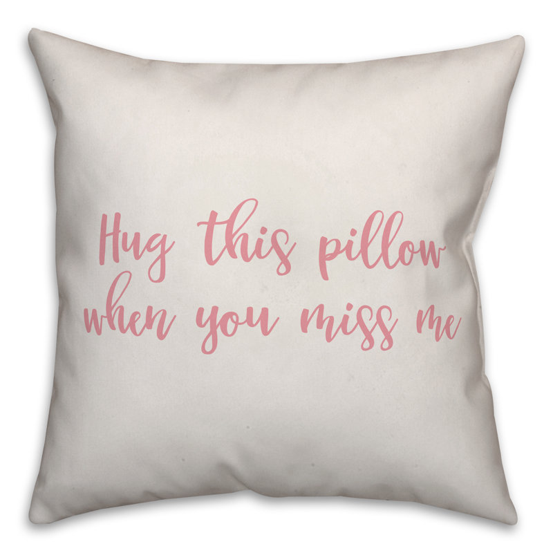  Coussin Hug, Blanc / rose, Coussin décoratif