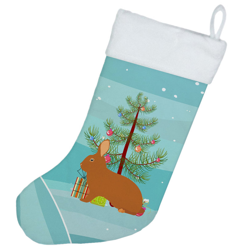 Chaussette de noël lapin de noël rex