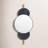 Lori Metal Elongated Wall Mirror-223663764