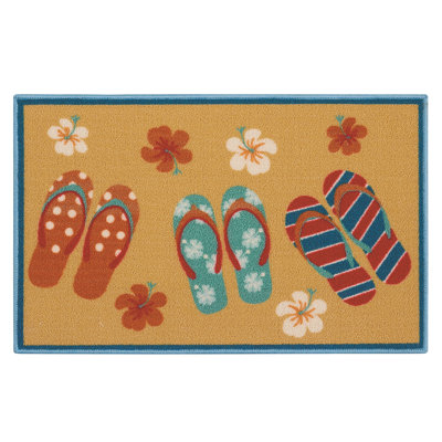 Tapis beige à bascule Ginevra 