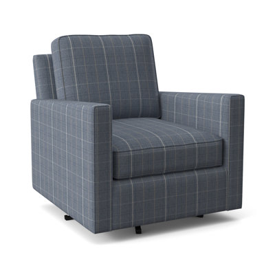 Nicklaus Upholstered Swivel Armchair