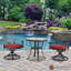 Chaise de patio pivotante avec coussin