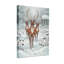Animaux, hiver, forêt de cerfs, neige, scène artistique-463107683