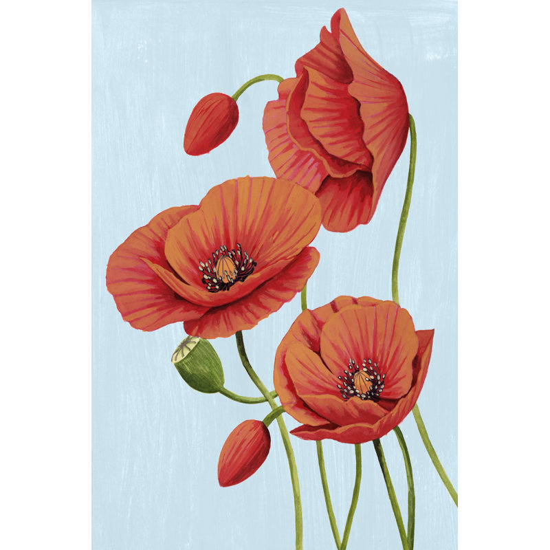 Poppy Topple II by Grace Popp -  Painting, Wrapped Canvas, 46 cm H x 30 cm W