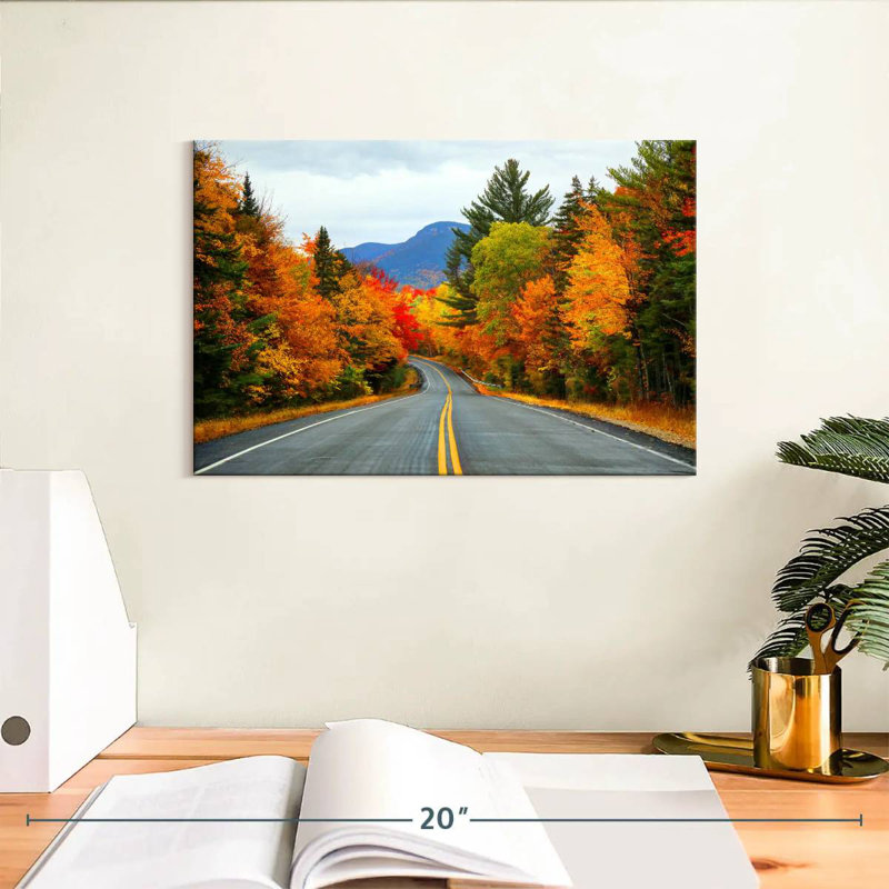 Mehar, New Hampshire, route d'automne, H 8 po x l 12 po