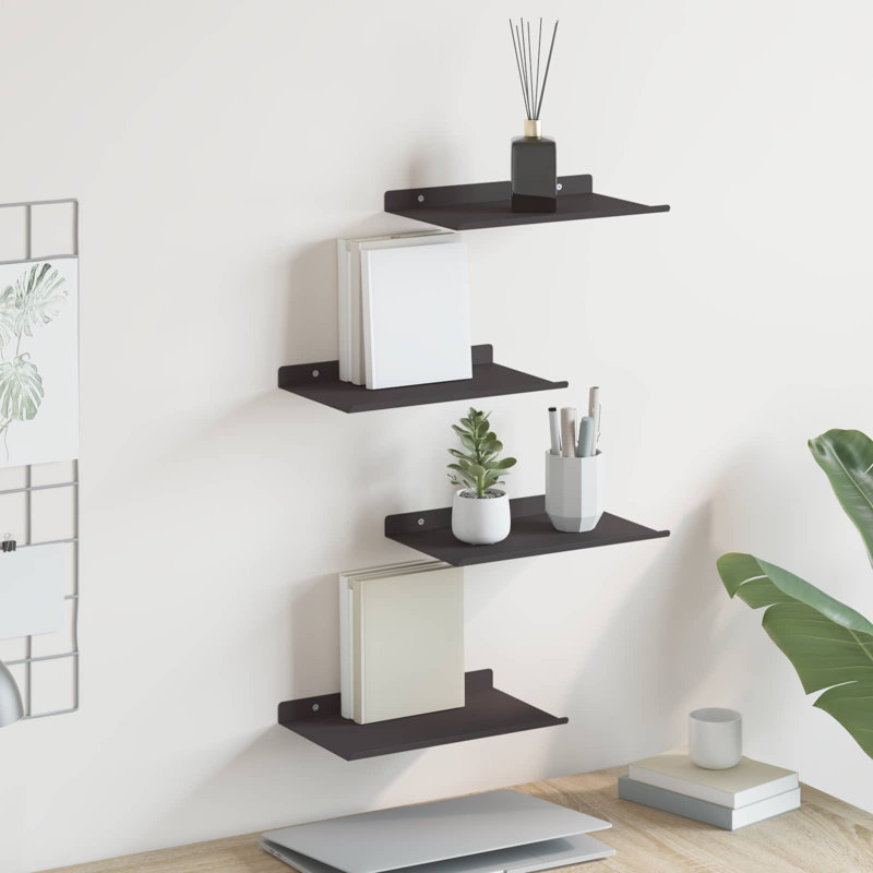 Steel Floating Shelf, Black
