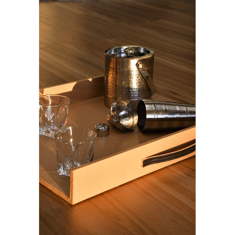 Accent Tray, Cognac, 19"W x 25"D x 3.25" H