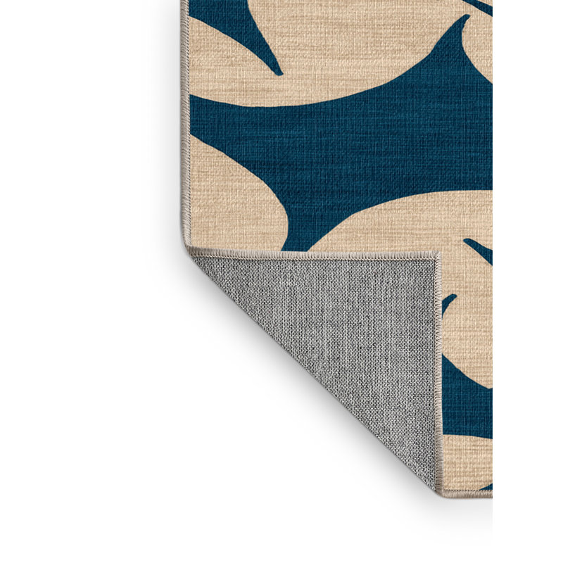  Tapis bord de mer lavable Manta Ray Glide, Rectangle 7 pi x 9 pi