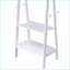 Portemanteaux de 59 po de hauteur avec tablettes de rangement à finition blanche | Blanc | Portemanteaux