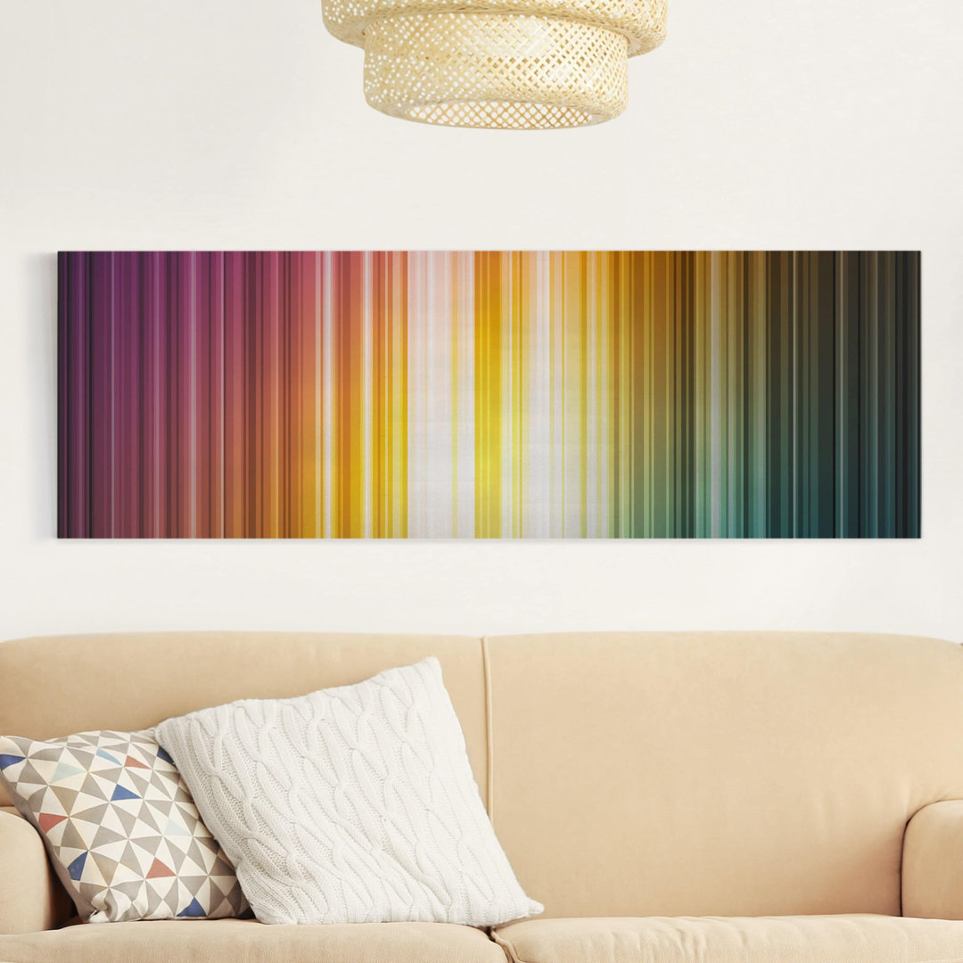 12927/Rechteck/Leinwandbild - Rainbow Light - Panorama Quer