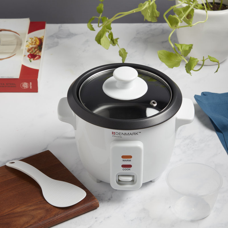 Denmark Electric 4-Cup Rice Cooker with Non-Stick Removable Inner Pot