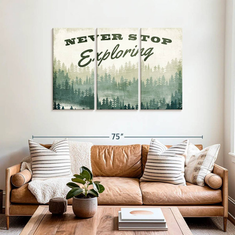 Tergel Never Stop Exploring Greenery, 36" H x 57" W