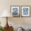 " Indigo Fallen Leaves I " 2 - Pieces
