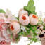 Handcrafted Faux Peony Polyester 38cm Wreath-854827776