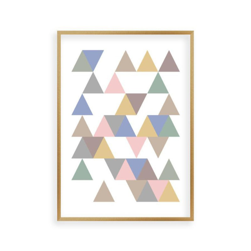Print, Brushed Copper Frame, 41 cm H x 31 cm W x 2.5 cm D