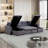 Konul  U-Shape Pull-out Sleeper Sectional Sofa with Double Storage Spaces-2063963056