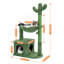 Arbre à chat Cactus avec perchoir hamac et poteau à griffer en sisal pour jouer et se reposer