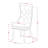 3-Piece Antique Walnut Finish Solid Wood Top-Round Upholstered Dining Room Set with Dropleaf-Seats 4-155756910-155756906