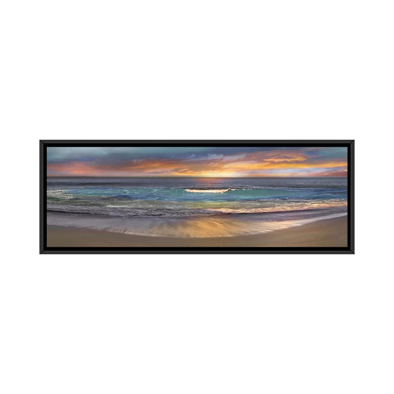 «Malibu Alone» par Mike Calascibetta - estampe numérique sur toile tendue avec châssis, H 20 po x l 60 po x P 1,5 po