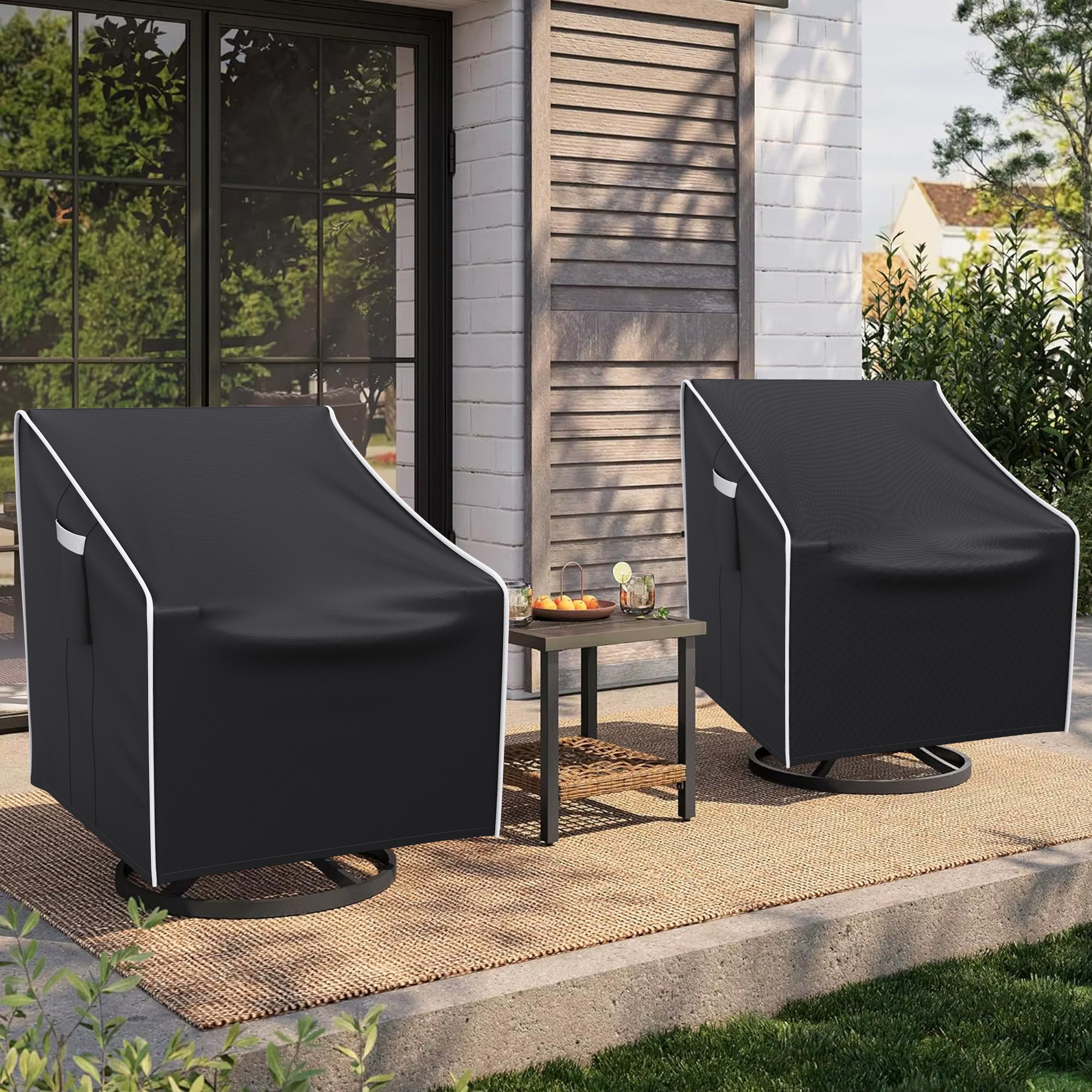 Rebrilliant Waterproof Patio Swivel Chair Covers Pack Wayfair