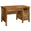 Bureau rustique à dessus relevable en muscade