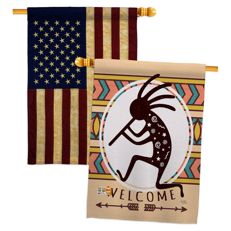 Double Sided 40'' H x 28'' W Polyester House Flag