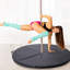 Tapis noir Pole Dance, 2 po d'épaisseur x 5 pi de largeur, pliable. Noyau en mousse. Housse imperméable. Convient à plusieurs bases. Idéal pour les débutants à la maison pliable, noir. Intérieur. Excellent excellent débutant danseur