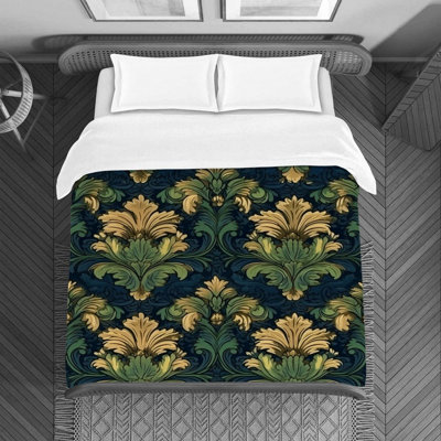 Polyester Damask Duvet Cover
