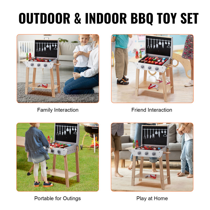 Ensemble de 21 jeux de barbecue en bois pour enfants