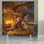 Rideau de douche Thomas Kinkade-99366327