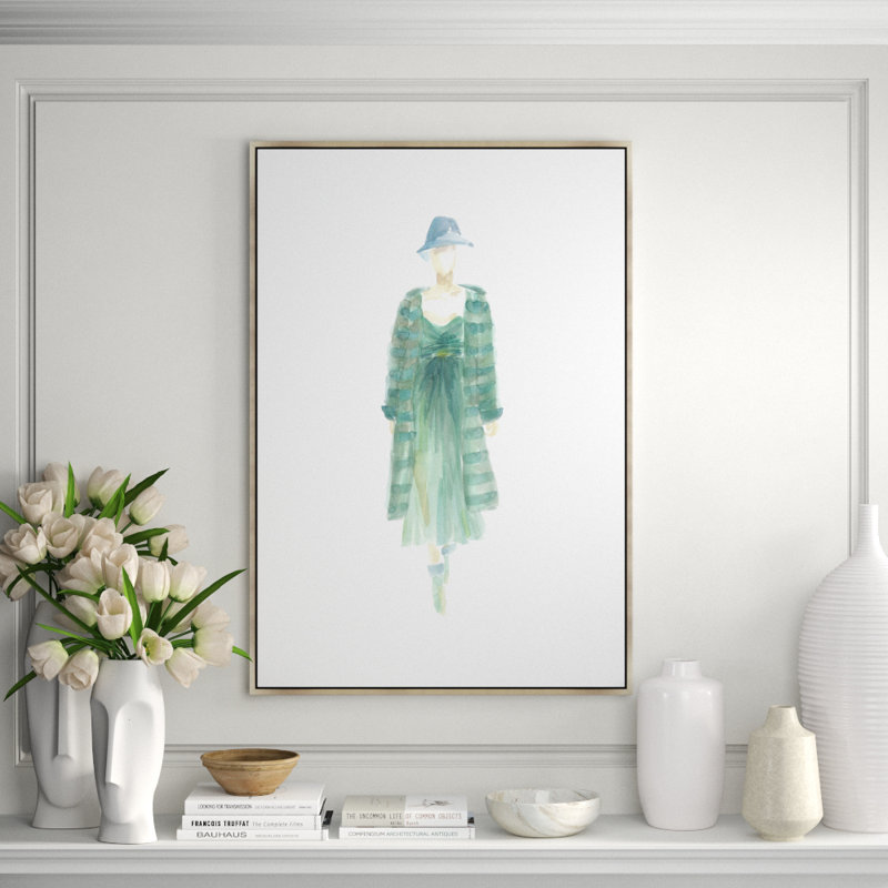 Style Me IV Print by Helen Parker, 45.5" H x 31.5" W x 1.5" D, Glass Coat