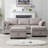 Toxi Modular Couch Sofa Storage Seats & Double Storage Ottomans-214918072