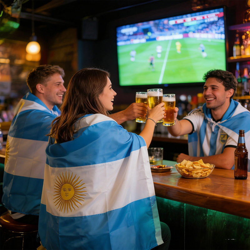 Kondieu 2026 États-Unis Canada Mexique Football châle drapeau corps de fan drapeau, D
