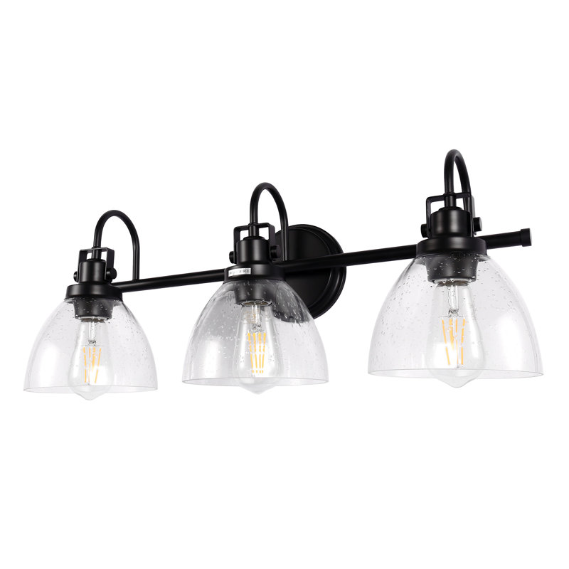 Ulyana Dimmable Black Vanity Light Bathroom Vanity lights, Matte Black, 3