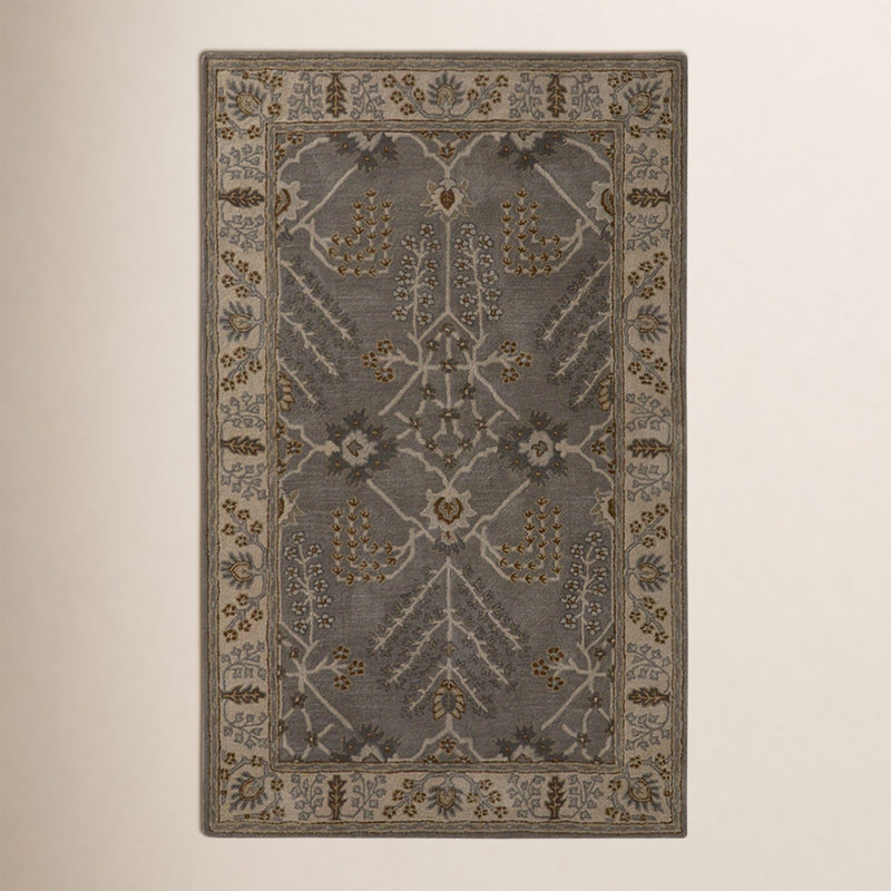 Poeme Wool Oriental Area Rug, Rectangle 5' x 8'