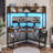 Athelia Corner Metal Base Computer Desk-434796613