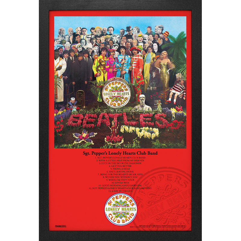 The Beatles - Sgt Pepper Album 11 x 17, reproduction encadrée