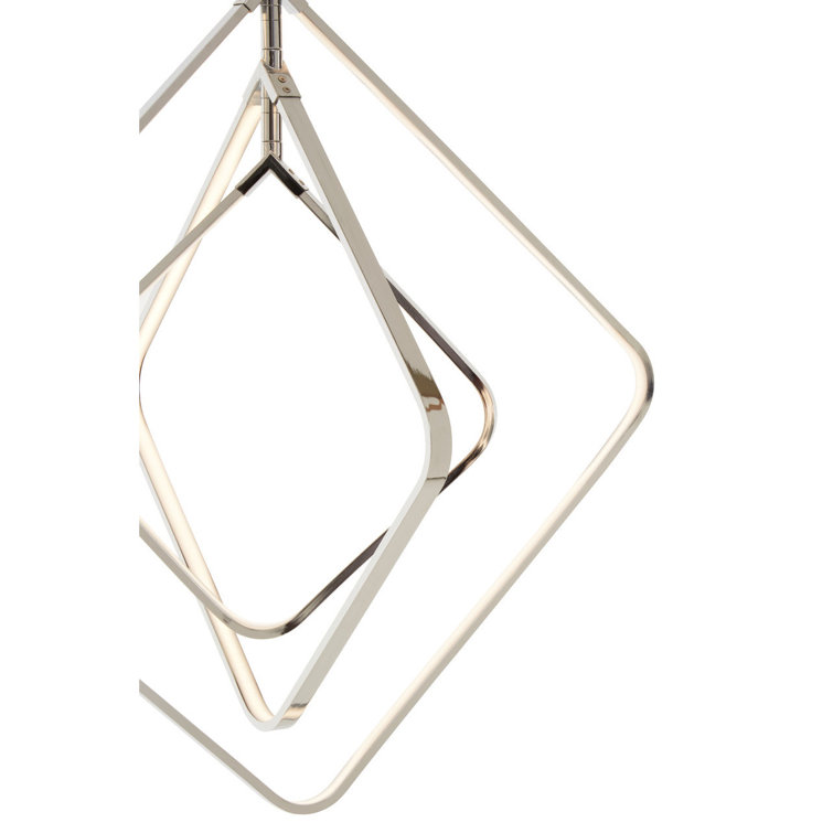 Lamorna 1 - Light Silver LED Unique/Statement Pendant