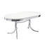 Ensemble de table de salle à manger 5 pièces blanc et rouge-1837226724
