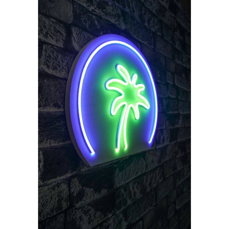 Flexible LED Neon Strip Lighting, Waterproof IP67, 13.8 ft Length | Blue & Green Colors, 12V 4A DC Adapter | Built-in Wall Hanging System, Perfect for Home Decor & Parties | 8W-10W per Meter, PVC Foam Template