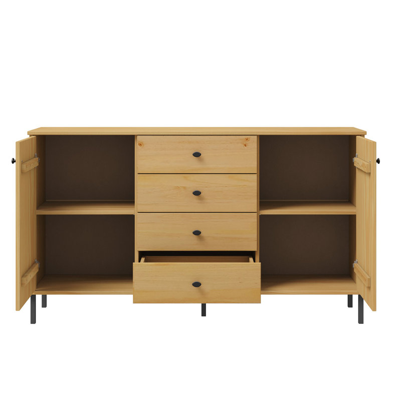 Rensel 140cm Solid Wood Sideboard