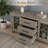 TV Stand for 65 inch TV, Entertainment Center with Glass Door, 3 Drawers & Adjustable Shelves-1121264805