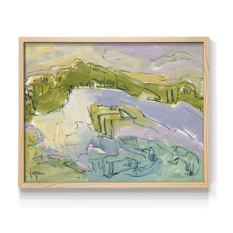 Treasured Island -Framed Print - Restickable, Naturel, H 16 po x l 20 po