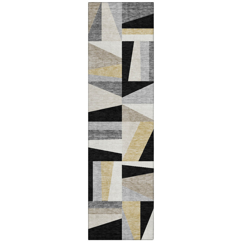 Machine Washable Indoor/Outdoor Chantille ACN2327 Geometric Rug, Runner 2'3" x 7'6"