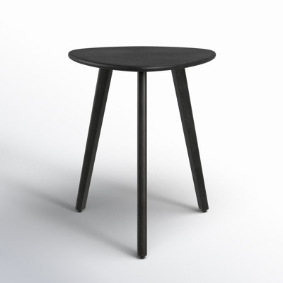 Azori 20" Solid Wood 3-Leg End Table with Triangular Top