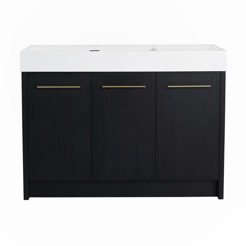 48 Inch Freestanding Bathroom Vanity with Resin Sink