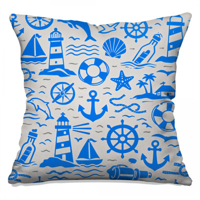 Coussins décoratifs bleus