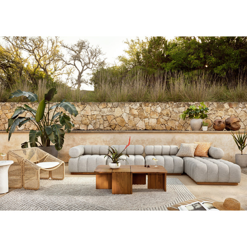 Chasen Outdoor Area Rug-Heathered, Rectangle 8' x 10'